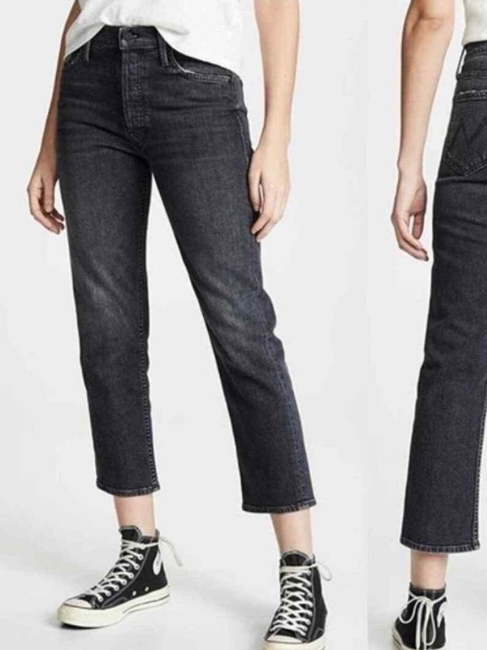 MOTHER Superior The Tomcat Raw Hem Straight Leg Jeans in Say You’re Sorry Sz 26